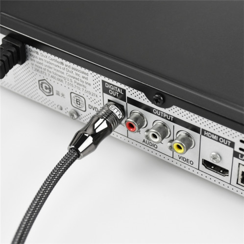 Câble audio optique numérique EMK OD6.0mm 3,5 mm Toslink vers Mini Toslink, longueur: 2 m SE78031061-010