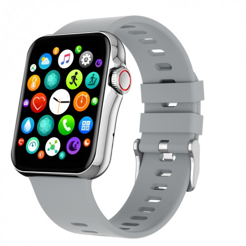 D06 1,6 pouces IPS écran couleur IP67 montre intelligente étanche, prise en charge de la surveillance du sport / surveillance du sommeil / surveillance de la fréquence cardiaque (gris) SH101C1610-018