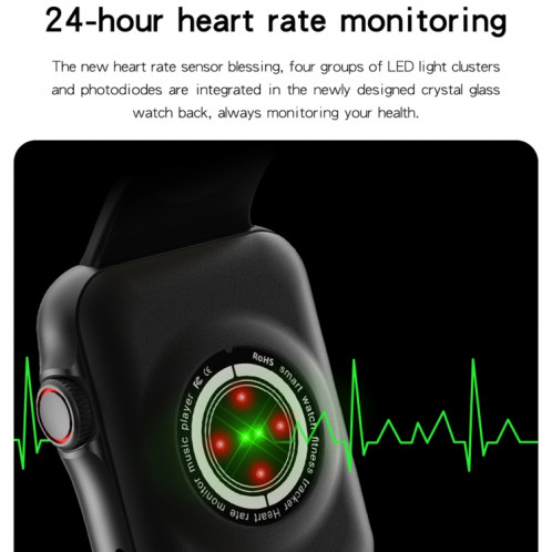 D06 1,6 pouces IPS écran couleur IP67 montre intelligente étanche, prise en charge de la surveillance du sport / surveillance du sommeil / surveillance de la fréquence cardiaque (gris) SH101C1610-018