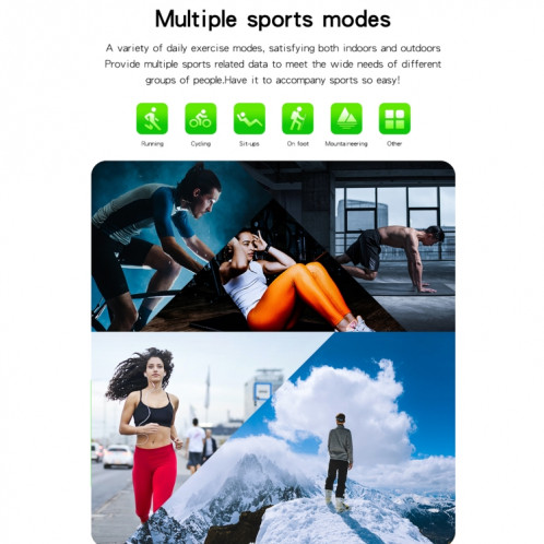 D06 1,6 pouces IPS écran couleur IP67 montre intelligente étanche, prise en charge de la surveillance du sport / surveillance du sommeil / surveillance de la fréquence cardiaque (gris) SH101C1610-018