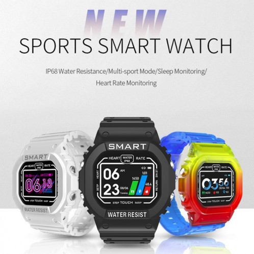 K16 1.14 pouces TFT écran couleur IP68 montre intelligente étanche, prise en charge de la musique Bluetooth / surveillance du sommeil / surveillance de la fréquence cardiaque (coloré) SH801C1434-015