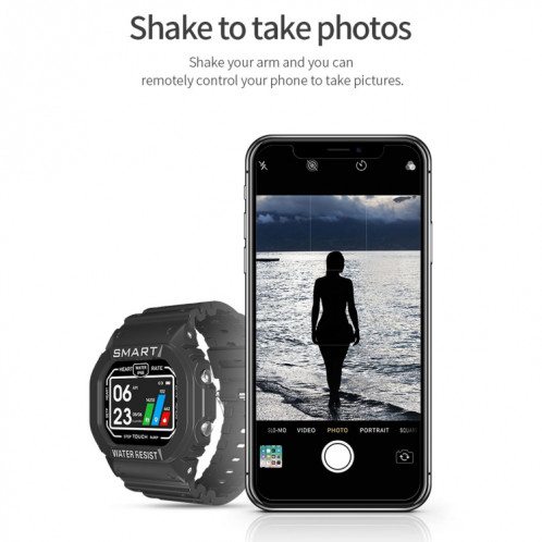 K16 1.14 pouces TFT écran couleur IP68 montre intelligente étanche, prise en charge de la musique Bluetooth / surveillance du sommeil / surveillance de la fréquence cardiaque (coloré) SH801C1434-015