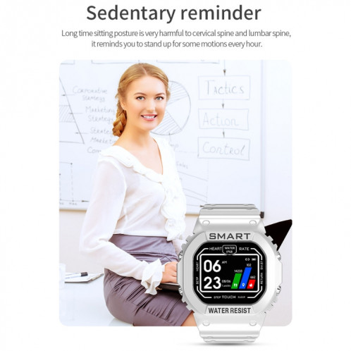 K16 1.14 pouces TFT écran couleur IP68 montre intelligente étanche, prise en charge de la musique Bluetooth / surveillance du sommeil / surveillance de la fréquence cardiaque (coloré) SH801C1434-015