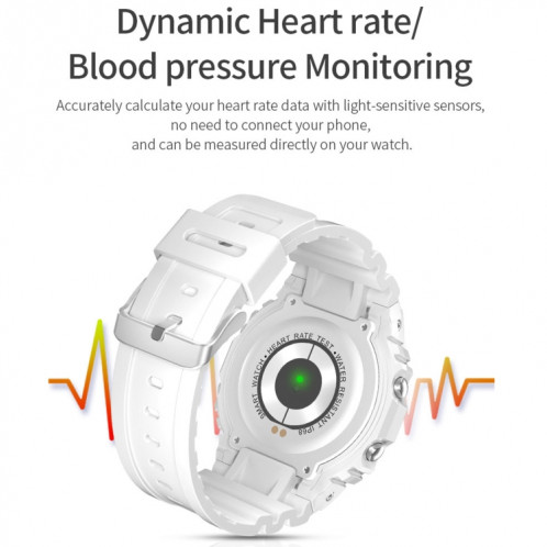 K16 1.14 pouces TFT écran couleur IP68 montre intelligente étanche, prise en charge de la musique Bluetooth / surveillance du sommeil / surveillance de la fréquence cardiaque (coloré) SH801C1434-015