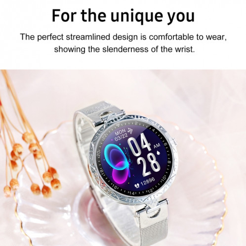AK22 1.09 pouces IPS écran IP67 montre intelligente étanche, prise en charge de la surveillance du sommeil / surveillance de l'oxygène sanguin / surveillance de la fréquence cardiaque (bleu) SH101B1706-012