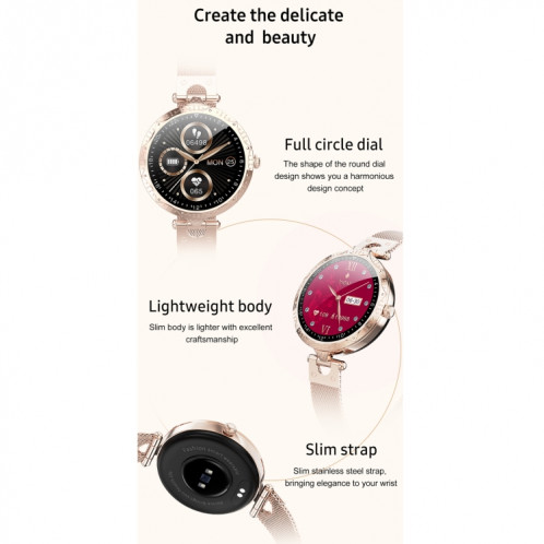 AK22 1.09 pouces IPS écran IP67 montre intelligente étanche, prise en charge de la surveillance du sommeil / surveillance de l'oxygène sanguin / surveillance de la fréquence cardiaque (bleu) SH101B1706-012