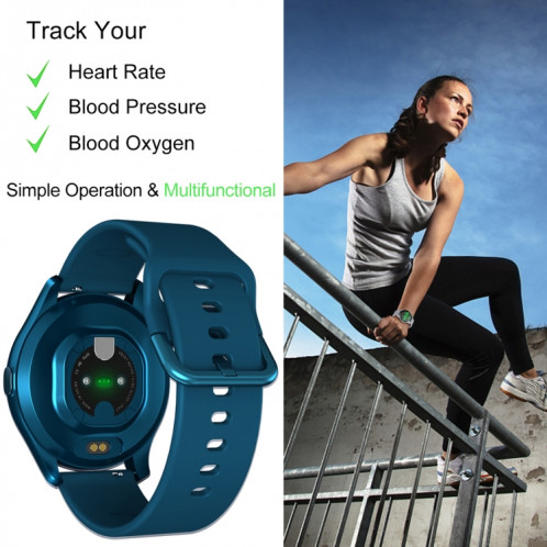 T88 1,28 pouces TFT écran couleur IP67 montre intelligente étanche, prise en charge de la surveillance de la température corporelle / surveillance du sommeil / surveillance de la fréquence cardiaque (noir) SH101C1036-017