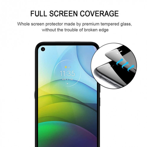 Pour Motorola Moto G9 Power Full Glue Film en verre trempé plein écran SH0801921-08