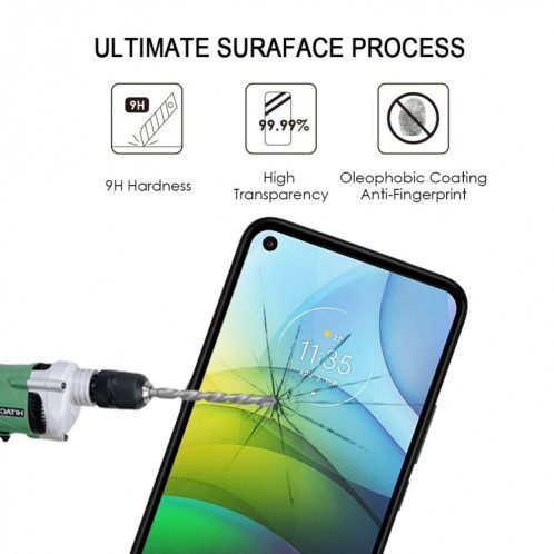 Pour Motorola Moto G9 Power Full Glue Film en verre trempé plein écran SH0801921-08