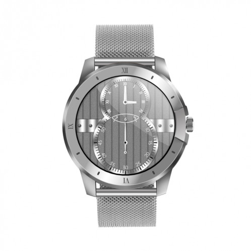 MX12 1.3 pouces IPS écran couleur IP68 montre intelligente étanche, prise en charge de la surveillance des appels / du sommeil / de la fréquence cardiaque Bluetooth, style: bracelet en acier (argent) SH601B579-016