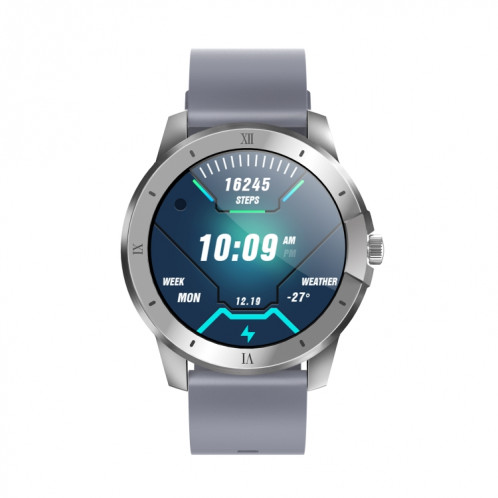 MX12 1,3 pouces IPS écran couleur IP68 montre intelligente étanche, prise en charge de la surveillance des appels / du sommeil / de la fréquence cardiaque Bluetooth, style: bracelet en silicone (argent) SH602B123-016