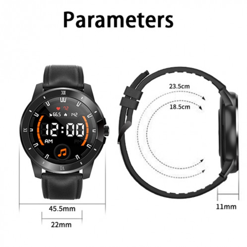 MX12 1,3 pouces IPS écran couleur IP68 montre intelligente étanche, prise en charge de la surveillance des appels / du sommeil / de la fréquence cardiaque Bluetooth, style: bracelet en silicone (argent) SH602B123-016