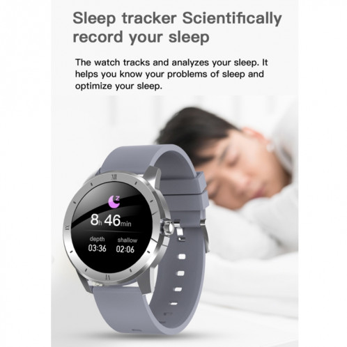 MX12 1,3 pouces IPS écran couleur IP68 montre intelligente étanche, prise en charge des appels Bluetooth / surveillance du sommeil / surveillance de la fréquence cardiaque SH001C1870-017