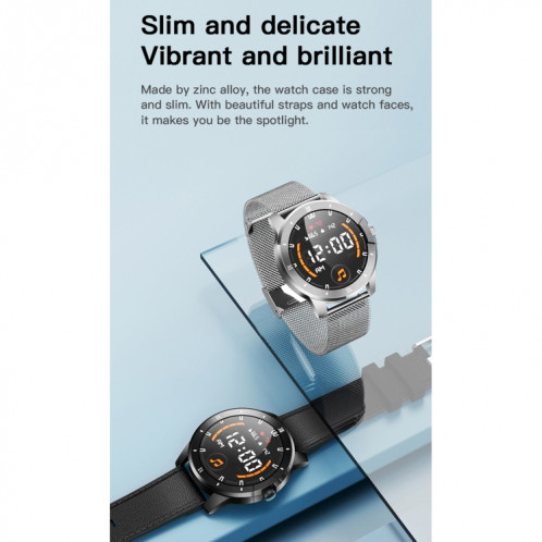 MX12 1,3 pouces IPS écran couleur IP68 montre intelligente étanche, prise en charge des appels Bluetooth / surveillance du sommeil / surveillance de la fréquence cardiaque SH001C1870-017