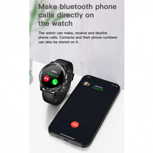 MX12 1,3 pouces IPS écran couleur IP68 montre intelligente étanche, prise en charge des appels Bluetooth / surveillance du sommeil / surveillance de la fréquence cardiaque SH001C1870-017