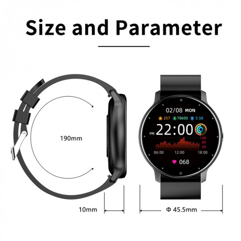 ZL02 1.28 pouces écran tactile IP67 montre intelligente étanche, prise en charge de la surveillance de la pression artérielle / surveillance du sommeil / surveillance de la fréquence cardiaque (or rose) SH401D1403-017