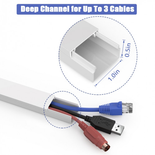 XCS01 Ensemble d'organisateur de fil de couverture de cache-câble personnalisable SH2818223-010