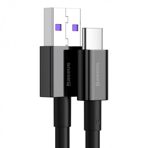 Baseus Superior Series CATYS-A01 66W USB to USB-C / Type-C Interface Fast Charging Data Cable, Cable Length:2m(Black) SB502A827-010