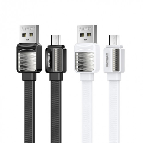 Remax RC-154m Câble de données de charge Micro USB Platinum Pro 2,4 A, longueur: 1 m (blanc) SR403B66-06