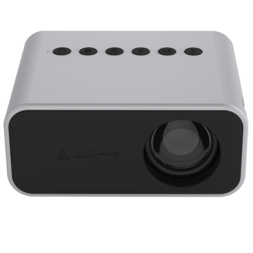 T500 1920x1080P 80 Lumens Portable Mini Home Theater Led HD Digital Projecteur sans télécommande et adaptateur (blanc) SH101A762-017