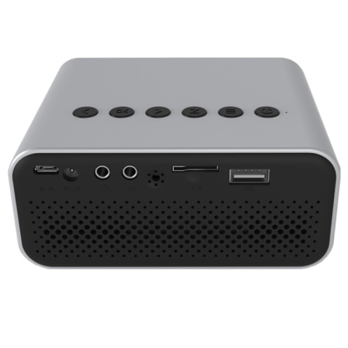 T500 1920x1080P 80 Lumens Portable Mini Home Theater Led HD Digital Projecteur sans télécommande et adaptateur (blanc) SH101A762-017