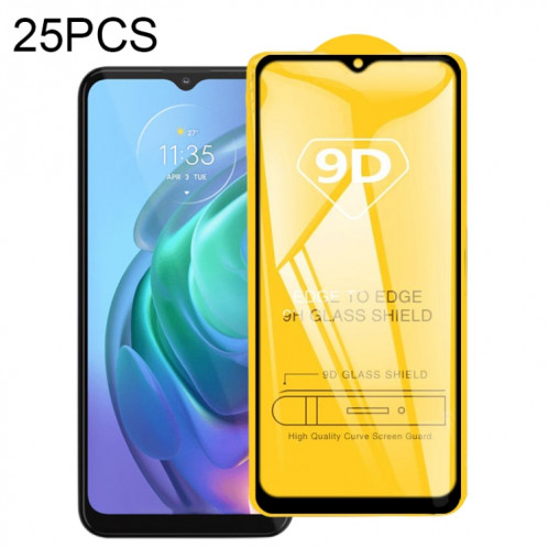 Pour Motorola Moto G10 25 PCS 9D Colle Colle Film de verre trempé en plein écran SH4101634-09