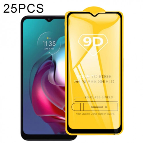 Pour Motorola Moto G30 25 pcs 9D Colle Colle Plein écran Verre trempé SH4102996-09