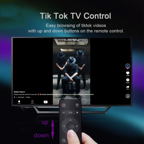 H96 Max 8K Smart TV BOX Android 11.0 Lecteur multimédia avec télécommande, Quad Core RK3566, RAM : 4 Go, ROM : 32 Go, Double fréquence 2,4 GHz WiFi/5G, Type de prise : Prise US SH6701505-016