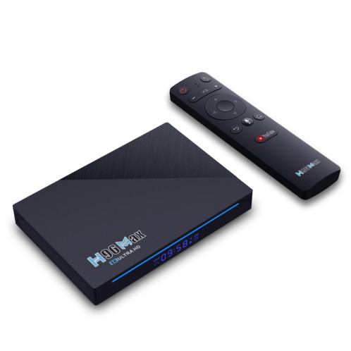 H96 Max 8K Smart TV BOX Android 11.0 Lecteur multimédia avec télécommande, Quad Core RK3566, RAM : 4 Go, ROM : 32 Go, Double fréquence 2,4 GHz WiFi/5G, Type de prise : Prise US SH6701505-016
