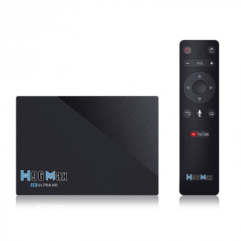 H96 Max 4K Smart TV Box Android 11.0 Media Player avec télécommande, quad noyau RK3566, RAM: 8 Go, ROM: 64 Go, double fréquence 2.4GHz Wifi / 5G, Type de prise: Fiche UE SH70021058-016