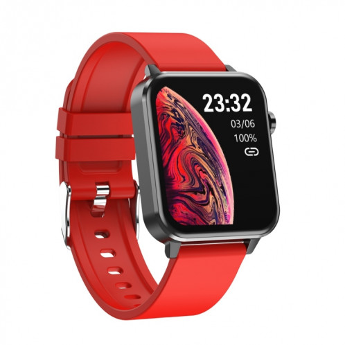 E86 1.7 pouces TFT Color Screen Smart Watch Smart Smart, Support Surveillance de l'oxygène sanguin / Surveillance de la température corporelle / Diagnostic médical Ai, Style: Sangle TPU (rouge) SH101C1982-024