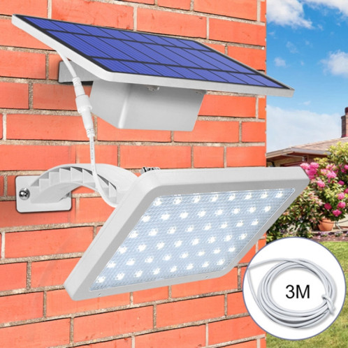 48 LED amovible Solar Light IP65 Cour d'extérieure imperméable à l'eau LED Lampe de rue, Couleur de la lumière: lumière chaude (noir) SH101A802-08