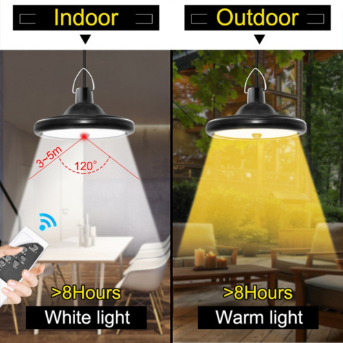 Induction intelligente 56LÉS Solaire Lumière solaire Voyant intérieur et extérieur Garage LED Lampe, Couleur de la lumière: Lumière blanche (Noir) SH201A621-011