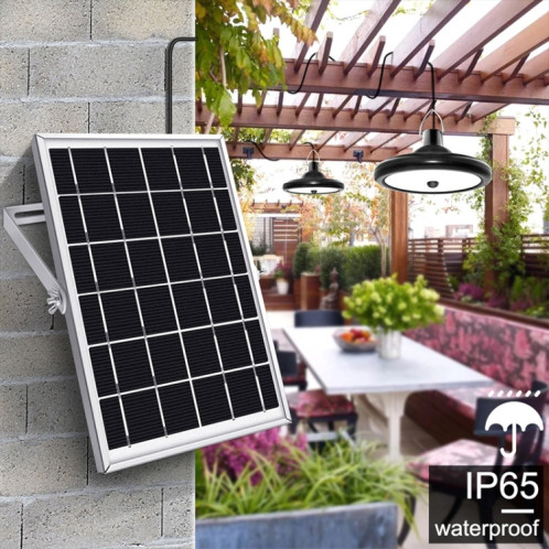 Induction intelligente 56LÉS Solaire Lumière solaire Voyant intérieur et extérieur Garage LED Lampe, Couleur de la lumière: Lumière blanche (Noir) SH201A621-011