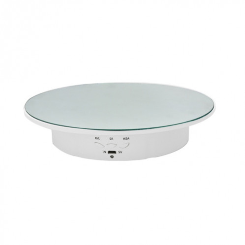 20cm USB électrique rotation plate-forme plate-forme de tournage vidéo des accessoires de tournage vidéo pour la photographie, charge: 8kg (miroir blanc) SH301B1366-08