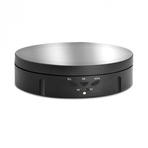 14.6cm USB Triffilt Turntable Tableau de platine Tableau de tournage vidéo Props de tournage de plateau tournant pour la photographie, charge: 10kg (miroir noir) SH201C888-08