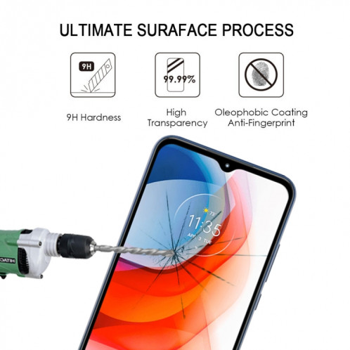 Pour Motorola Moto G Play (2021) Film de verre trempé en plein écran SH46041943-07