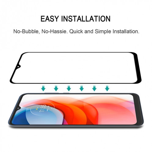 Pour Motorola Moto G Play (2021) Film de verre trempé en plein écran SH46041943-07