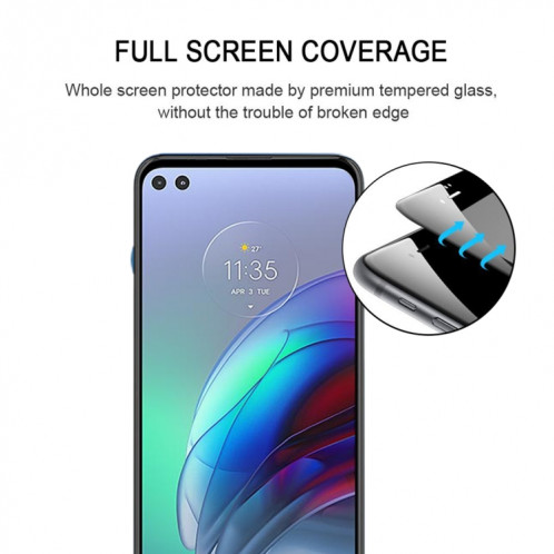 Pour Motorola Moto G100 Film en verre trempé plein écran complet SH4605518-07