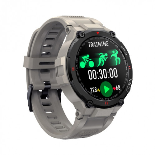 K22 1.28 pouces IPS Smart Watch Smart Watch, Support Menstruel Cycle Rappel / Bluetooth Appel / Surveillance du sommeil (gris) SH101B418-08