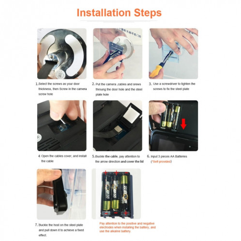 R11 2.4 pouces TFT LCD Affichage Night Vision Photo Vidéo Electronic Cat Eye Soolbell SH4744965-08