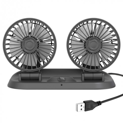 F410 USB 5V Ventilateur de refroidissement électrique pliant à double tête avec une carte de stationnement temporaire temporaire SH72011182-07
