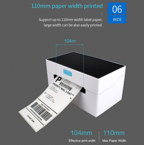 POS-9220 100x150mm Thermal Express Bill Imprimante étiquette auto-adhésive, USB avec version du titulaire, SH5101223-010