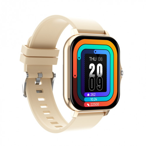 GT20 1,69 pouce TFT Screen Smart Watch Smart Watch, Contrôle de la musique Support / Call Bluetooth / Surveillance de la fréquence cardiaque / Surveillance de la tension artérielle, Style: Bracelet en silicone (or) SH301C512-08