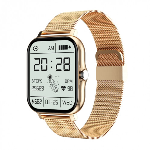 GT20 1.69 pouces TFT Screen Smart Watch Smart Smart, Contrôle de la musique Support / Bluetooth Appel / Surveillance de la fréquence cardiaque / Surveillance de la pression artérielle, Style: Sangle d'acier (or) SH302C518-08