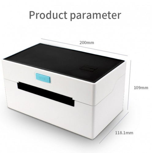 POS-9220 100X150mm Thermal Express Bill Imprimante étiquette auto-adhésive, USB + Bluetooth avec version de titulaire, SH61011002-010