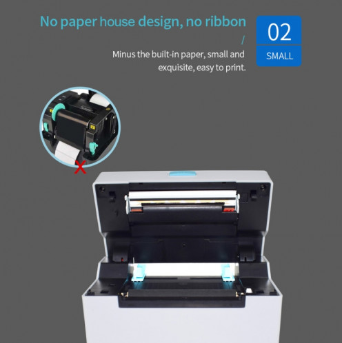 POS-9220 100X150mm Thermal Express Bill Imprimante étiquette auto-adhésive, USB + Bluetooth avec version de titulaire, SH61011002-010