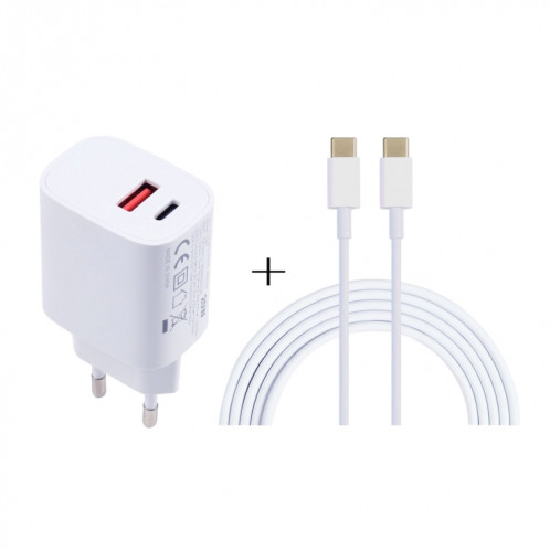 T087 20W USB-C / Type-C + Ports USB Chargeur avec 100W Type-C à Type-C Câble de charge rapide 2m, SH7806882-07