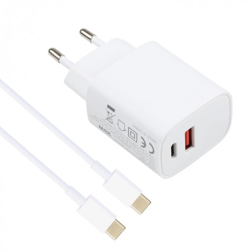 T087 20W USB-C / Type-C + Ports USB Chargeur avec 100W Type-C à Type-C Câble de charge rapide 2m, SH7806882-07