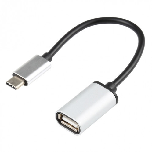 BYL-1802 USB-C 3,1 / type Câble de l'adaptateur OTG femelle USB 2.0 (argent) SH001B1733-07